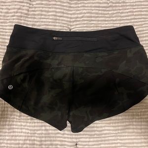Lululemon Speed Up Short Camo